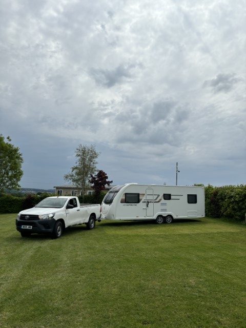 Caravan Storage towed to site and setup